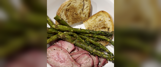 Traeger Tri-Tip with Demi-Glace + Grilled Vegetables