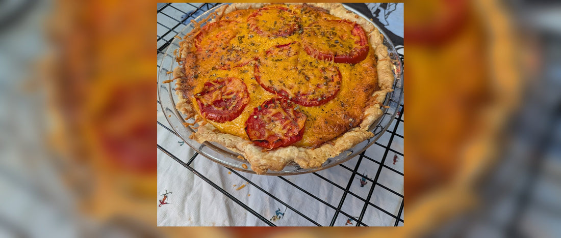 Tomato Pie with a Flaky Tallow Crust