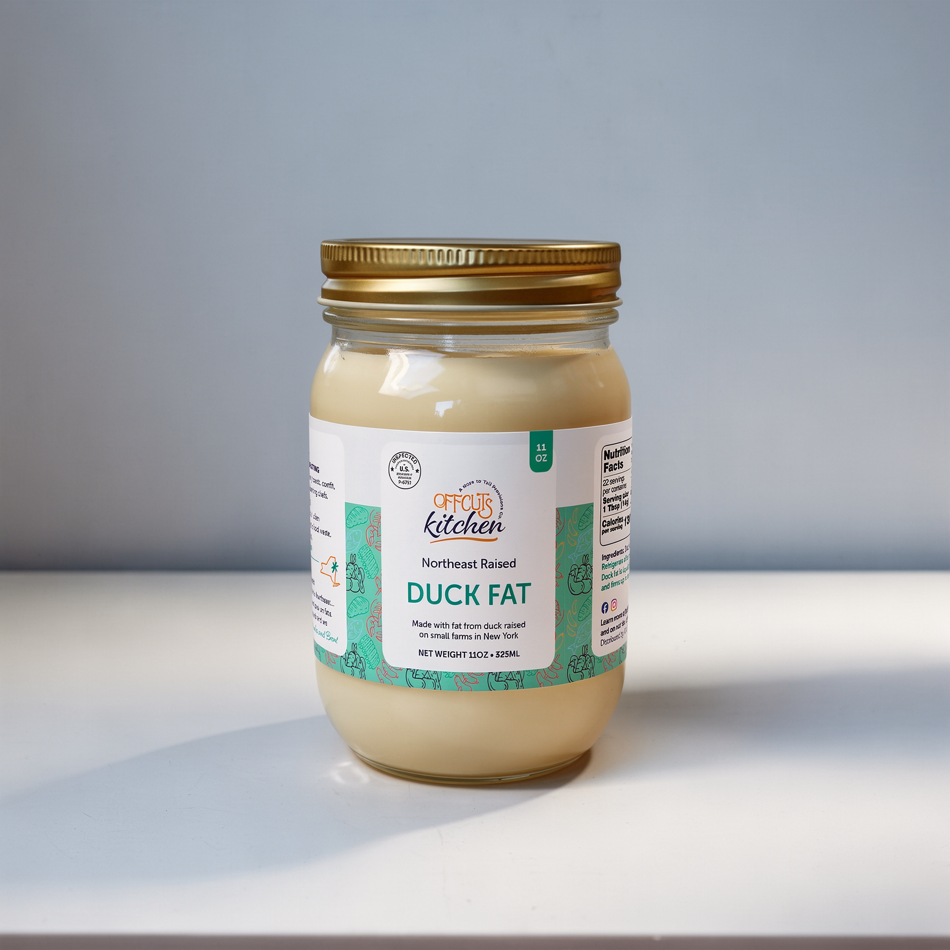 New England Duck Fat for Cooking | Offcuts Kitchen (11 oz)